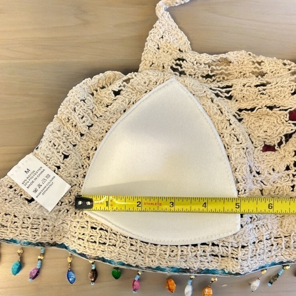 Crochet Beaded Halter Top | SIZE M - Picture 4 of 6